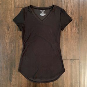 No Boundaries: Soft Black V-neck Shirt — Size S